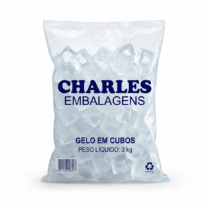 SACO PARA GELO DE 3KG - 320x450x0.12 KG