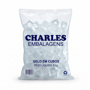 SACO PARA GELO DE 5KG - 400x600x0.12 KG